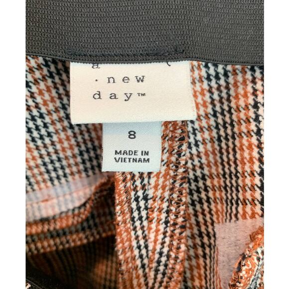A New Day houndstooth print straight leg pants size 8 - Picture 3 of 9